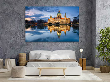 Wall Art | Town Hall of Hannover at night