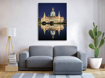 Wall Art | Town Hall of Hannover at night