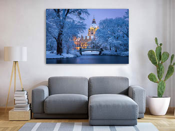 Wall Art | Town Hall of Hannover in winter