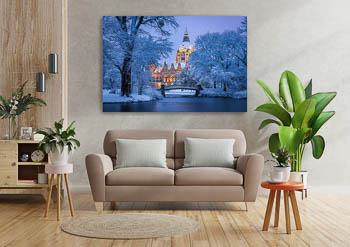 Wall Art | Town Hall of Hannover in winter