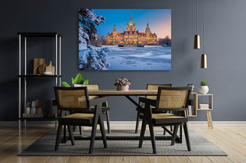 Wall Art | Town Hall of Hannover in winter