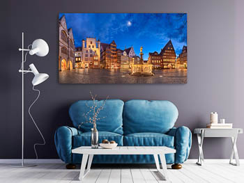 Wall Art | Panorama of the market square of Hildesheim