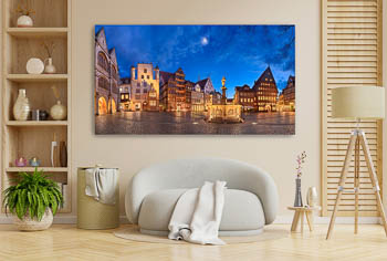 Wall Art | Panorama of the market square of Hildesheim