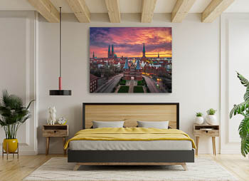 Wall Art | Sunrise at the Holstentor in Lübeck