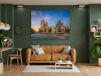 Wall Art | Cathedral of Münster at sunset