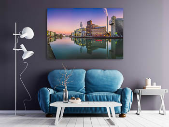 Wall Art | Stadthafen in Münster at sunset