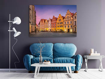 Wandbild | Giebelhäuser am Marktplatz in Osnabrück