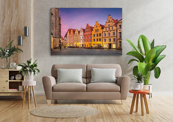 Wandbild | Giebelhäuser am Marktplatz in Osnabrück