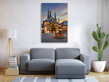 Wall Art | Town Hall of Wernigerode during Christmas