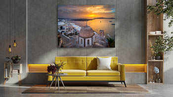 Wall Art | Sunset on Santorini in Greece