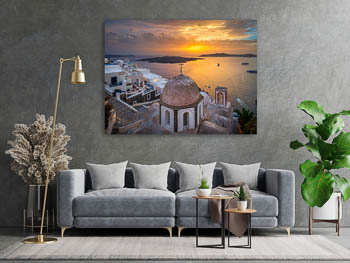 Wall Art | Sunset on Santorini in Greece