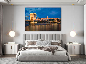 Wall Art | Buda Castle and Chain Bridge in Budapest