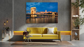 Wall Art | Buda Castle and Chain Bridge in Budapest