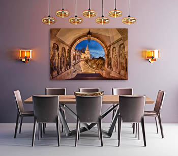 Wall Art | Fishermans bastion in Budapest at night