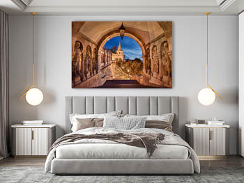 Wall Art | Fishermans bastion in Budapest at night