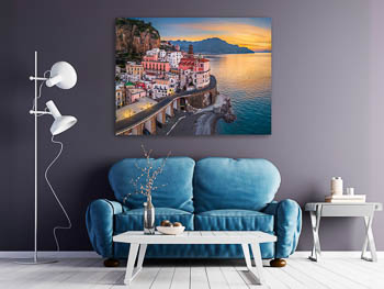 Wall Art | Sunrise in Atrani at the Amalfi Coast