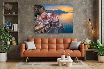 Wall Art | Sunrise in Atrani at the Amalfi Coast