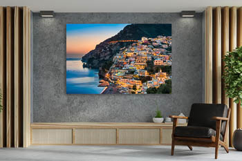 Wall Art | Sunset in Positano at the Amalfi Coast