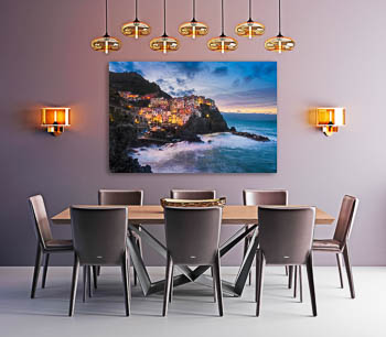 Wall Art | Manarola in Cinque Terre at night