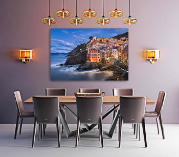 Wall Art | Riomaggiore in Cinque Terre by night