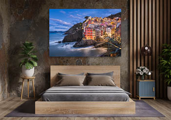 Wall Art | Riomaggiore in Cinque Terre by night