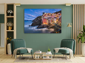 Wall Art | Riomaggiore in Cinque Terre by night
