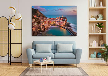 Wandbild | Abends in Vernazza in Cinque Terre
