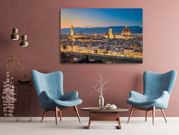 Wandbild | Skyline von Florenz zum Sonnenuntergang