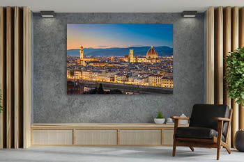 Wandbild | Skyline von Florenz zum Sonnenuntergang