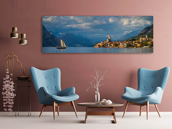 Wall Art | Panorama of Malcesine on the Lake Garda