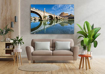 Wall Art | Bridge and castle Sant Angelo in Rome