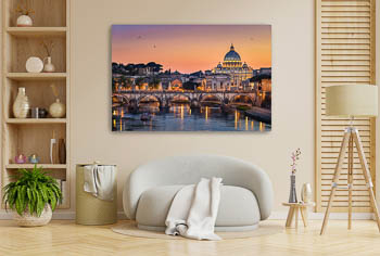 Wall Art | Sunset at Basilica St Peter in Rome