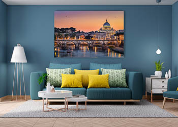 Wall Art | Sunset at Basilica St Peter in Rome