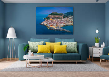 Wall Art | Aerial night view of Cefalu