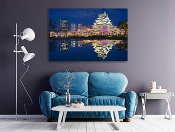 Wall Art | Castle of Osaka at night