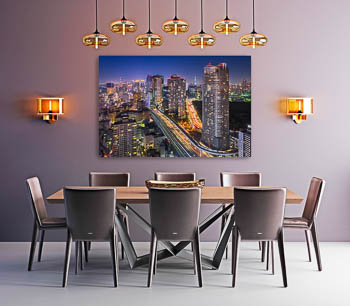 Wandbild | Nächtliche Skyline von Tokio