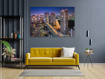 Wall Art | Night skyline of Tokyo