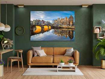 Wall Art | Sunny morning in Amsterdam