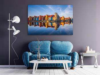 Wall Art | Colorful buildings in Groningen
