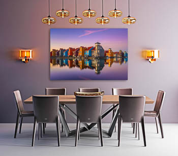 Wall Art | Colorful buildings in Groningen