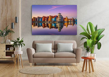 Wall Art | Colorful buildings in Groningen