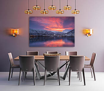Wandbild | Sonnenaufgang in Tromsø