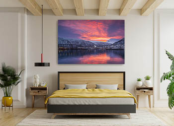 Wandbild | Sonnenaufgang in Tromsø