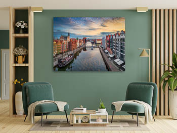 Wall Art | Sunrise in the old town of Gdansk