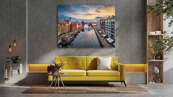 Wall Art | Sunrise in the old town of Gdansk