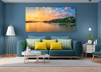 Wall Art | Danube and castle of Bratislava