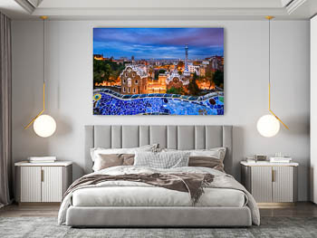 Wall Art | Park Guell in Barcelona at night