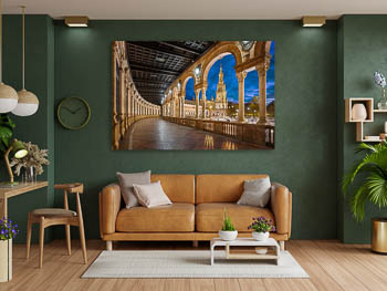Wall Art | Plaza de Espana in Seville at night