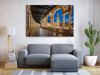 Wall Art | Plaza de Espana in Seville at night