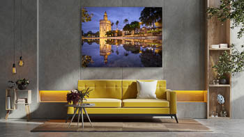 Wall Art | Torre del Oro in Seville at night